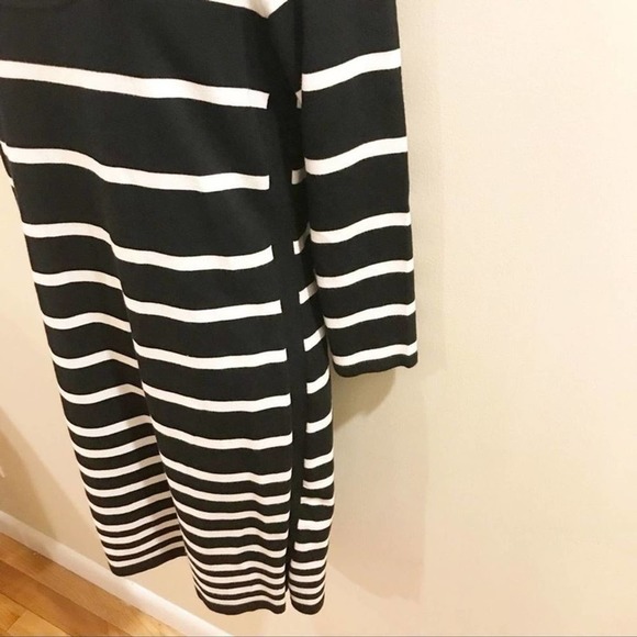 Rag & Bone | Striped Sweater Dress Black Medium - Picture 6 of 12